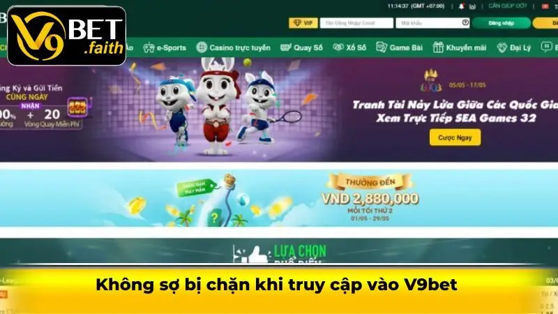 Tải App V9bet - Hướng Dẫn Bet thủ Các Bước Tải App 2025 1 Không sợ bị chặn khi truy cập vào V9bet